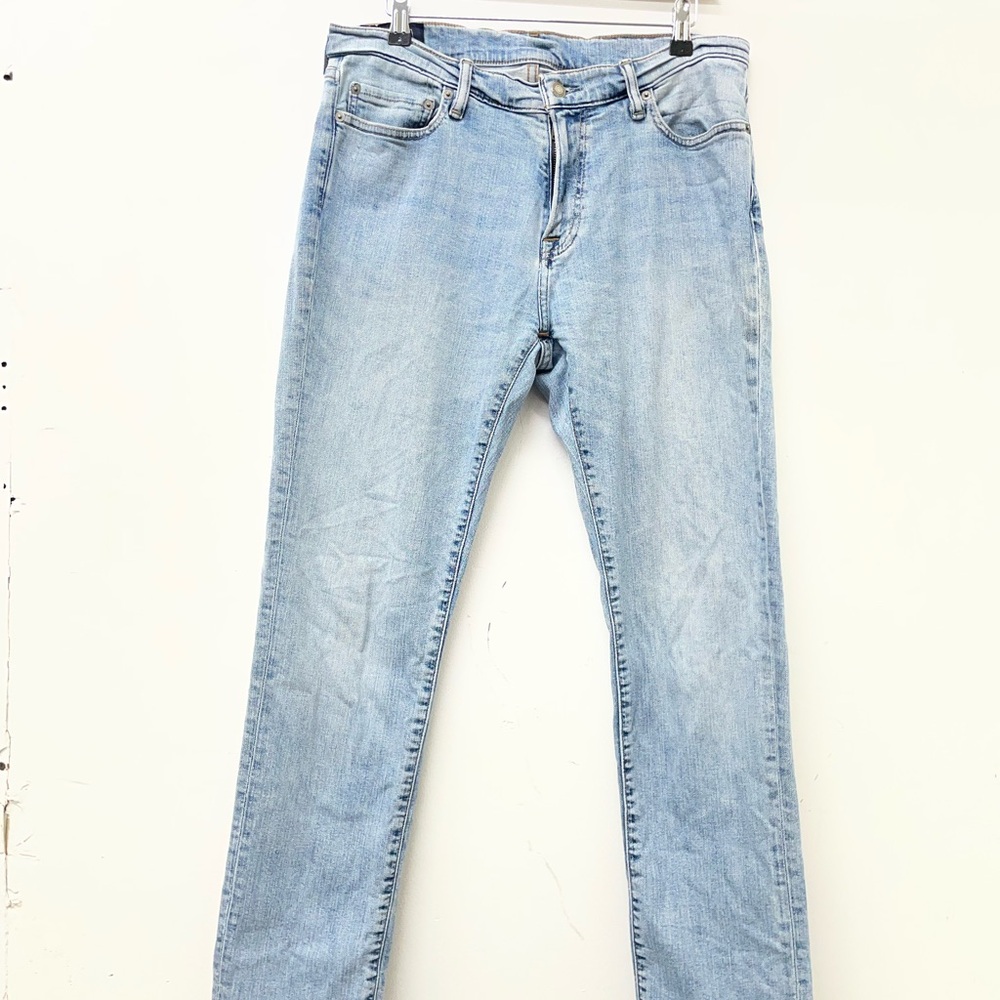 Abercrombie & Fitch Men's Rustin Athletic Slim Stretch Jeans 32x30 Light Blue